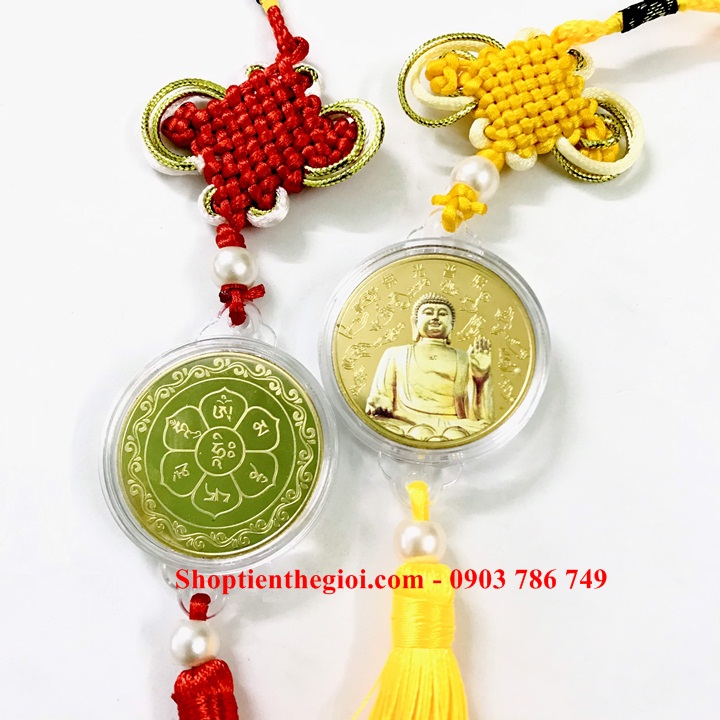 Dây Treo Xu Phật A Di Đà In Màu - SP005199